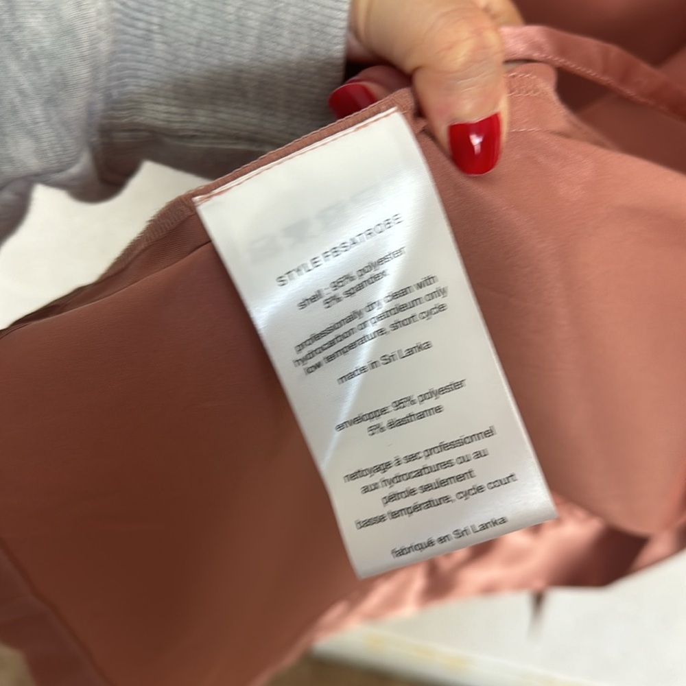 Davids Bridal Robe Satin Pink Desert Coral Large XL BRIDAL Bridesmaid Silky - Picture 8 of 9
